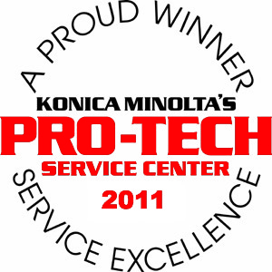 Konica Minolta Pro-Tech Service Center Award